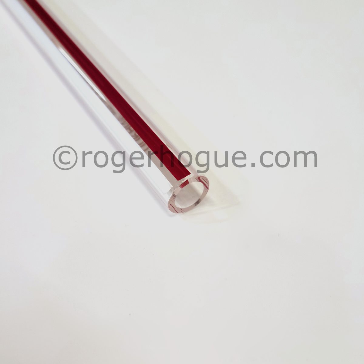 THIN WALL GLASS GAUGE 5/8'' X 48'' RED LINE 3/32'' THICK. WALL